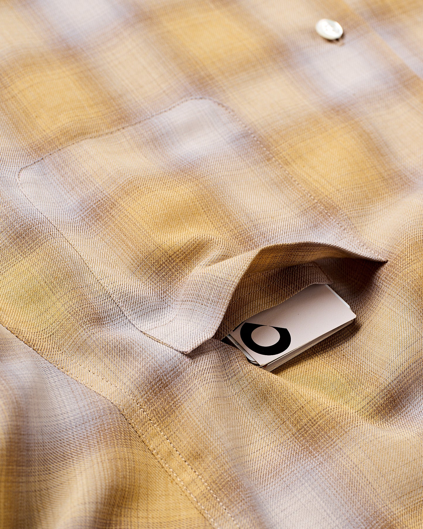 OPEN COLLAR SHIRT / YELLOW