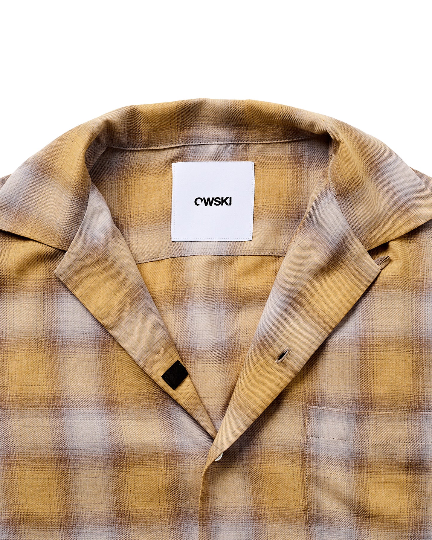 OPEN COLLAR SHIRT / YELLOW