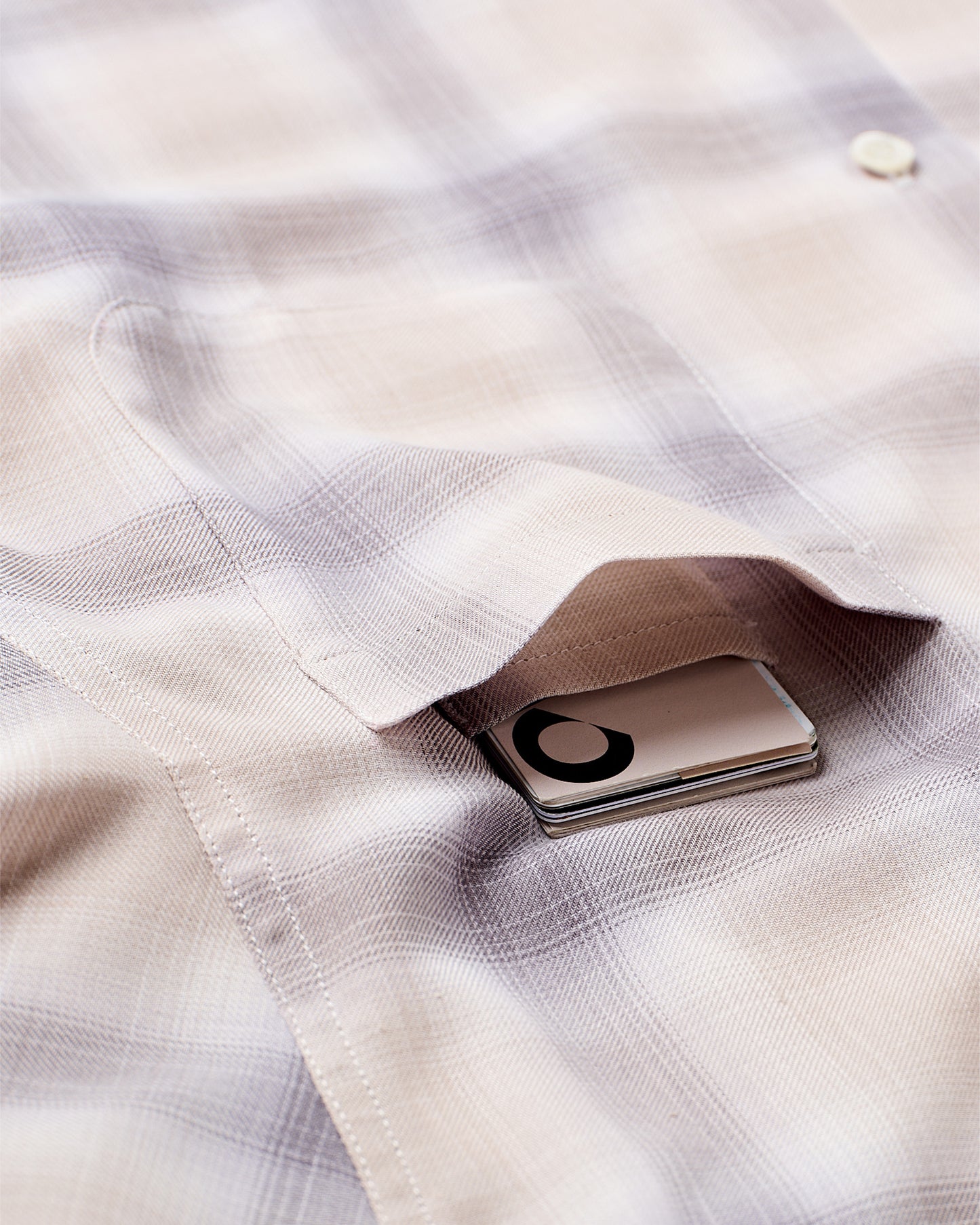 OPEN COLLAR SHIRT / GRAY