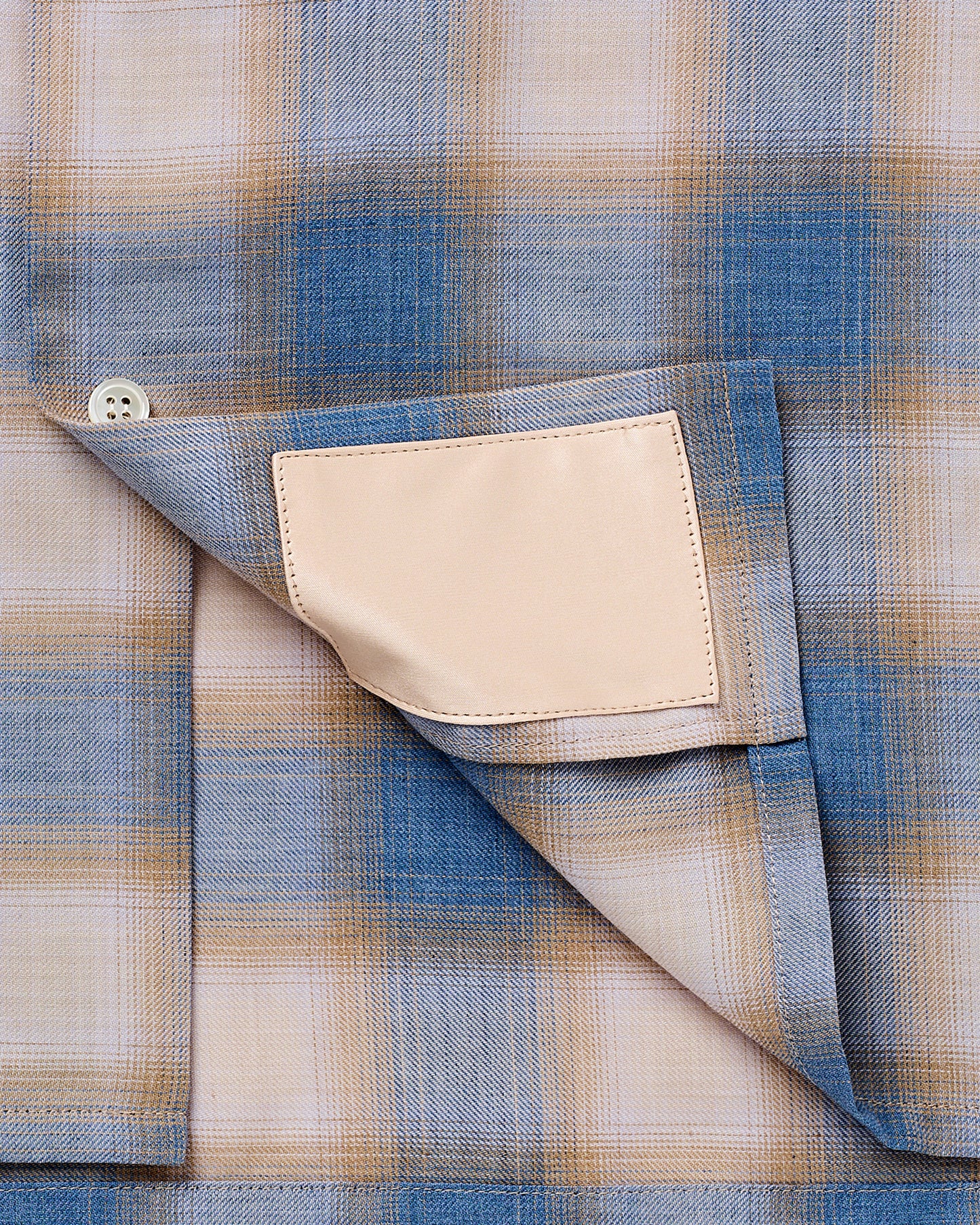 OPEN COLLAR SHIRT / BLUE