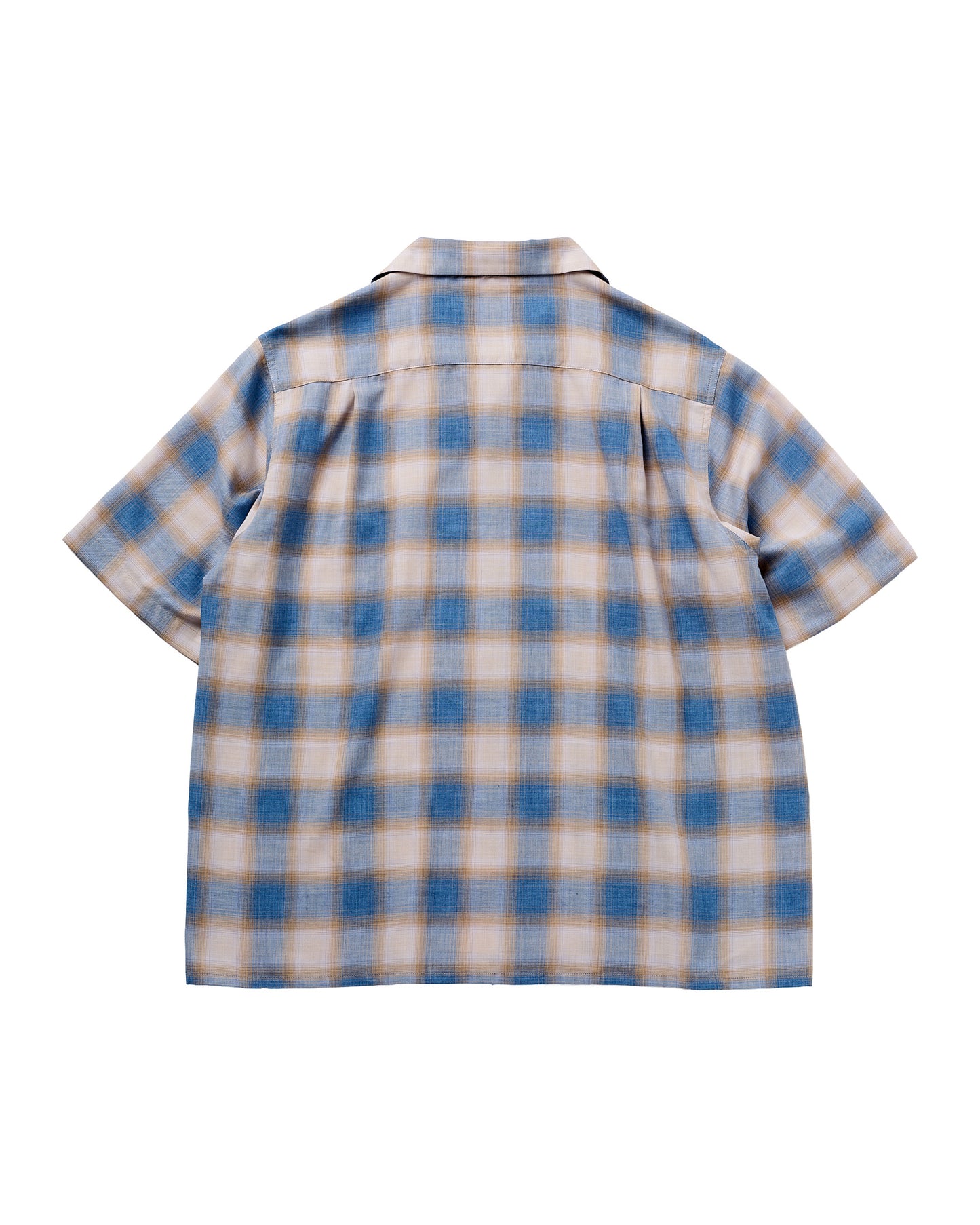 OPEN COLLAR SHIRT / BLUE